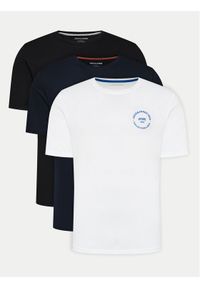 Jack & Jones Komplet t-shirtów 12278774 Kolorowy Regular Fit. Materiał: bawełna. Wzór: kolorowy #1