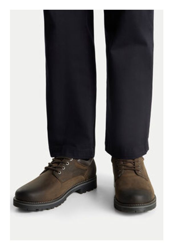 Badura Półbuty BOWER-10 MI08 Brązowy. Kolor: brązowy. Materiał: skóra