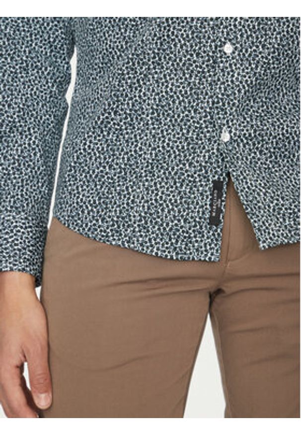 Marciano Guess Koszula 4GHH02 4388Z Granatowy Slim Fit. Kolor: niebieski. Materiał: bawełna