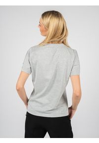 Liu Jo - Liu-Jo T-Shirt | TA3173 J6101 | Kobieta | Szary, Srebrny. Kolor: wielokolorowy, srebrny, szary. Materiał: poliester, elastan, wiskoza. Długość rękawa: krótki rękaw. Długość: krótkie. Wzór: nadruk, aplikacja #3