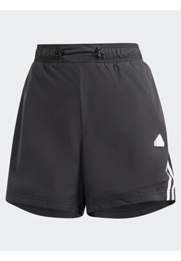 Adidas - adidas Szorty sportowe Future Icons 3-Stripes IP1568 Czarny Loose Fit. Kolor: czarny. Materiał: syntetyk