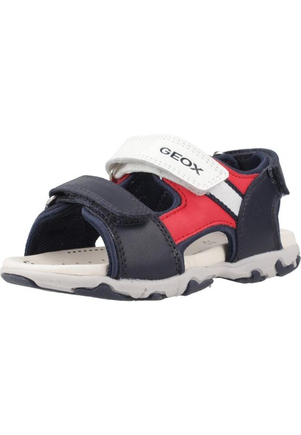 Sandały Geox Model B S.flaffee B. A Kolor Niebieski. Kolor: niebieski. Materiał: tkanina, skóra. Sezon: lato