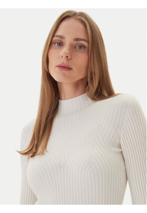 Kontatto Sweter 3M0814C Écru Regular Fit. Kolor: kremowy. Materiał: syntetyk