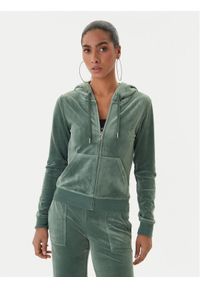 Juicy Couture Bluza Robertson JCAP176 Zielony Slim Fit. Kolor: zielony. Materiał: syntetyk #1