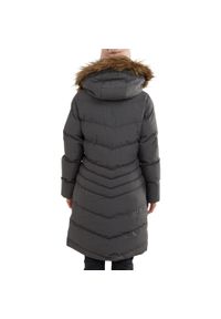 FUNDANGO - Płaszcz zimowy damski Fundango Puppis Padded. Kolor: szary. Materiał: puch, poliester, materiał. Sezon: zima. Sport: turystyka piesza