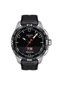 Zegarek Męski TISSOT Connect Solar T-TOUCH T121.420.47.051.00. Rodzaj zegarka: cyfrowe. Materiał: koronka. Styl: casual, klasyczny, sportowy