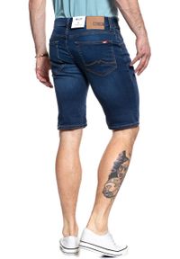 Mustang - SPODENKI MUSTANG Chicago Short DENIM BLUE 1008363 5000 682. Materiał: denim #4