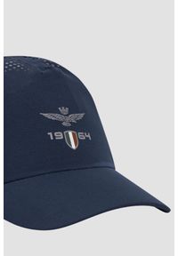 Aeronautica Militare - AERONAUTICA MILITARE Granatowa męska czapka z daszkiem. Kolor: niebieski. Wzór: haft. Styl: casual, sportowy #3