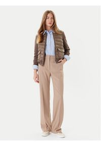 TOMMY HILFIGER - Tommy Hilfiger Kurtka bomber WW0WW46741 Brązowy Regular Fit. Kolor: brązowy. Materiał: wełna, syntetyk #4