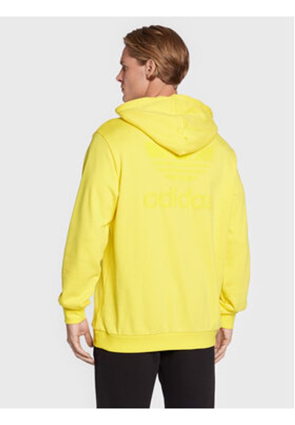 Adidas - adidas Bluza Trefoil Series Street HK2791 Żółty Regular Fit. Kolor: żółty. Materiał: bawełna. Styl: street
