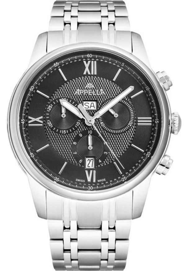 Zegarek Acappella Zegarek męski Appella L70006.5167CH srebrny. Kolor: srebrny