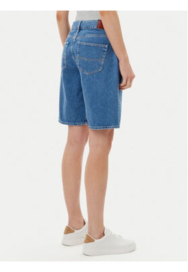 Pepe Jeans Szorty jeansowe PL801189 Niebieski Regular Fit. Kolor: niebieski. Materiał: bawełna