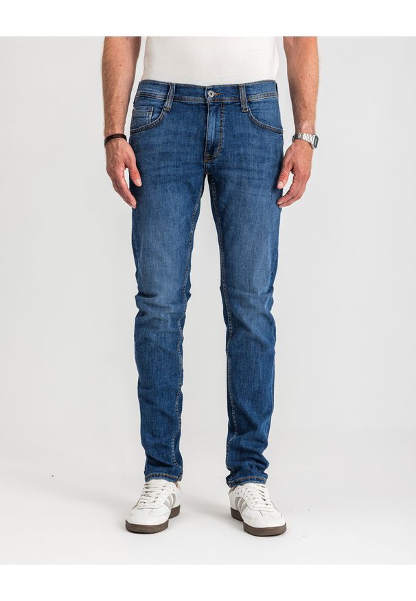 Męskie Spodnie Jeansowe Mustang Style Oregon Tapered Denim Blue 1017123 5000 782