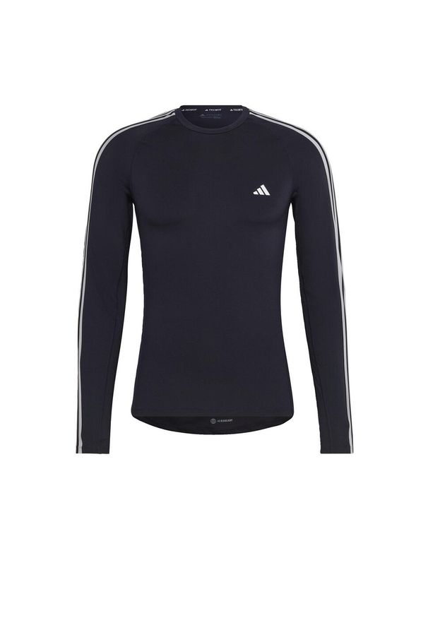 Adidas - Jersey adidas Techfit. Kolor: niebieski. Materiał: jersey. Technologia: Techfit (Adidas)