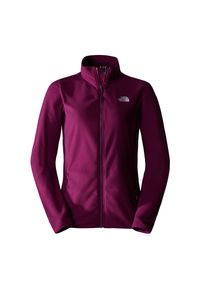 Bluza The North Face 100 Glacier Full-Zip Fleece 0A855OI0H1 - fioletowa. Kolor: fioletowy. Materiał: poliester, dzianina, polar. Styl: klasyczny. Sport: narciarstwo #1