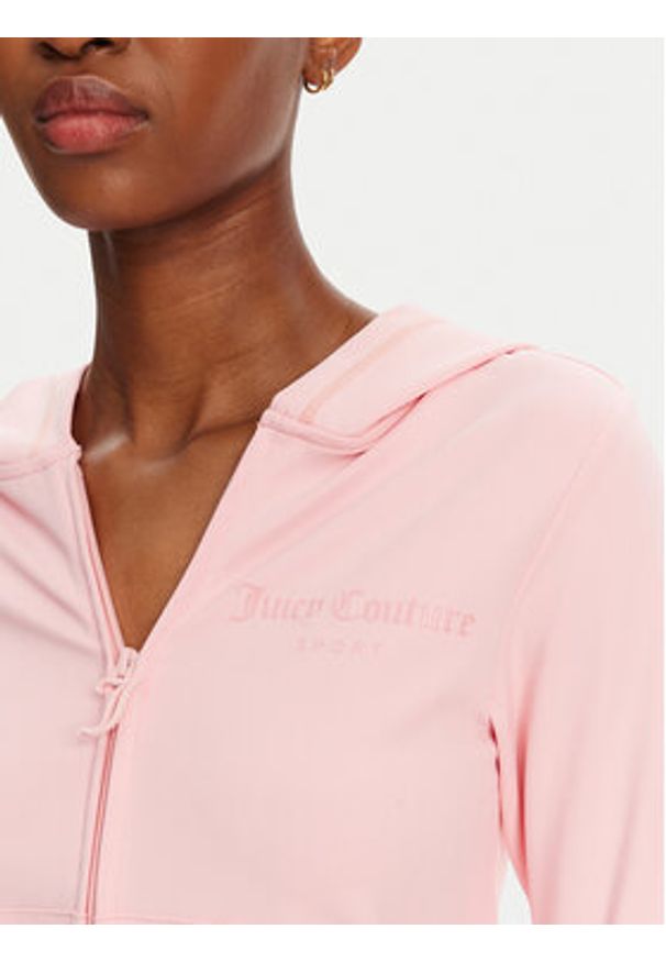 Juicy Couture Bluza Active JCSAS125401 Różowy Slim Fit. Kolor: różowy. Materiał: syntetyk