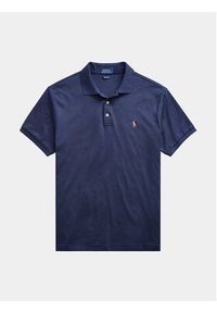 Polo Ralph Lauren Polo 710704319033 Granatowy Custom Slim Fit. Typ kołnierza: polo. Kolor: niebieski. Materiał: bawełna