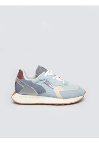 Big-Star - Sneakersy damskie ze skóry naturalnej zamszowej niebieskie RR274997 400. Nosek buta: okrągły. Zapięcie: sznurówki. Kolor: niebieski. Materiał: zamsz, skóra #1