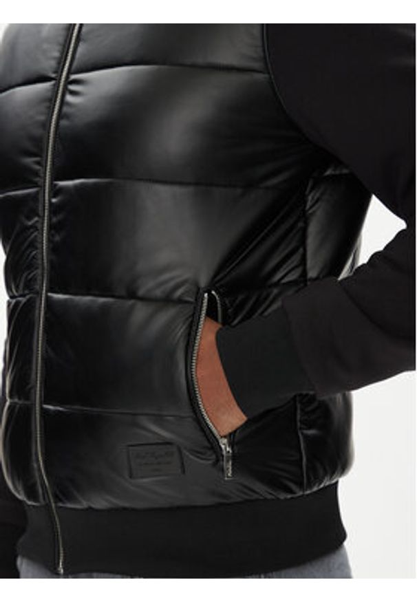 Karl Lagerfeld - KARL LAGERFELD Kurtka przejściowa 505065 553565 Czarny Regular Fit. Typ kołnierza: dekolt w karo. Kolor: czarny. Materiał: syntetyk