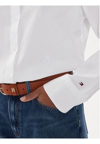 TOMMY HILFIGER - Tommy Hilfiger Koszula WW0WW43344 Biały Regular Fit. Kolor: biały. Materiał: bawełna #3