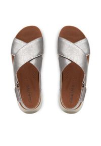 Clarks Sandały DashLite Wish 26171951 Srebrny. Kolor: srebrny. Materiał: skóra #5