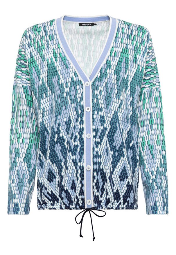 Kardigan Olsen. Kolor: niebieski. Materiał: bawełna