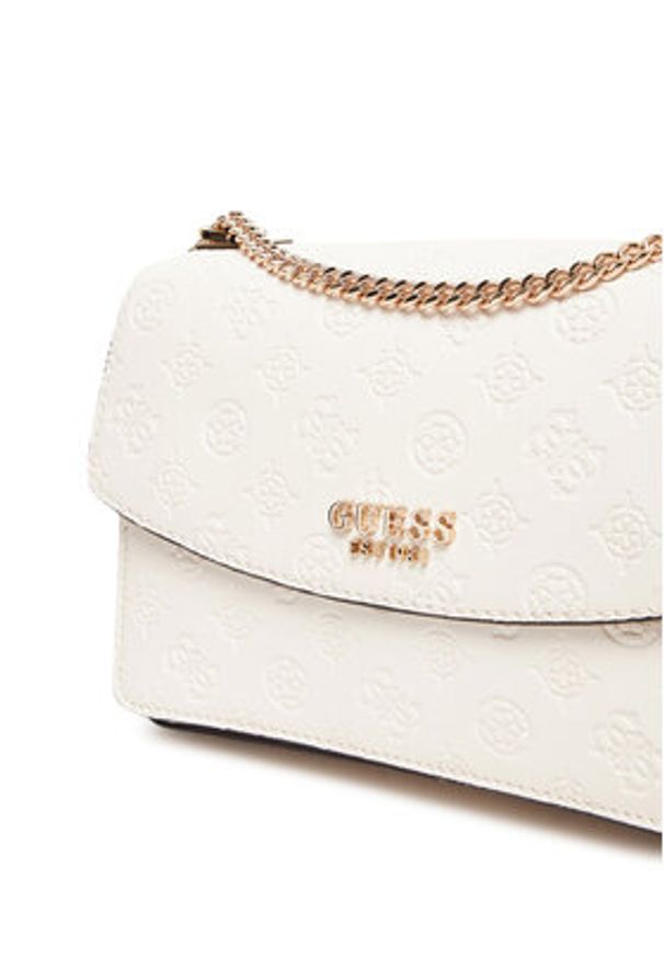Guess Torebka Phoebe HWPD96 65210 Biały. Kolor: biały. Materiał: skórzane