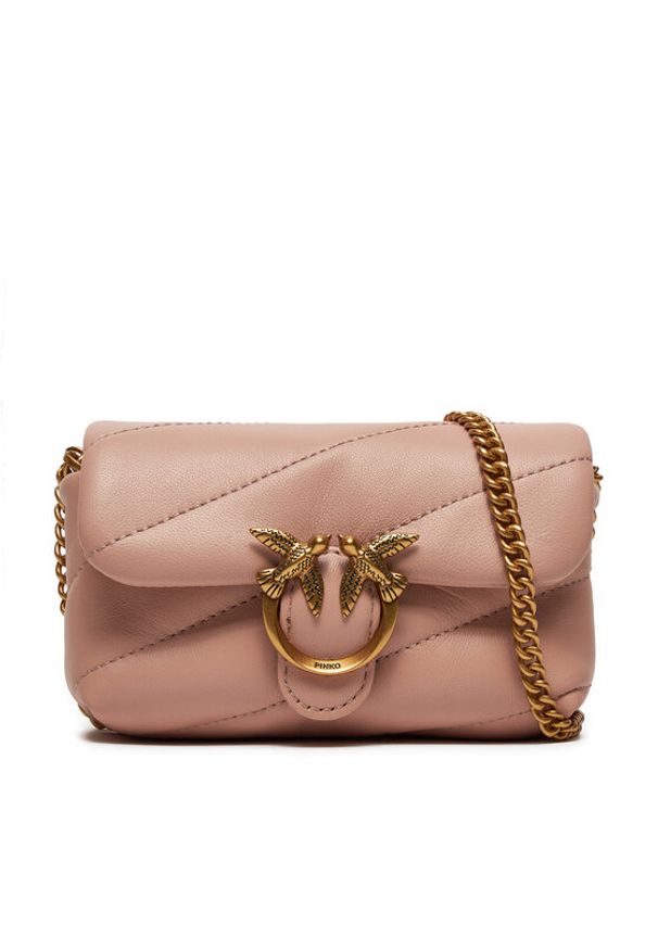Pinko Torebka Love Puff Micro C PE 24 PCPL 100041 A0F2 Różowy. Kolor: różowy. Materiał: skórzane