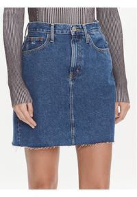 Tommy Jeans Spódnica jeansowa DW0DW17285 Niebieski Slim Fit. Kolor: niebieski. Materiał: bawełna