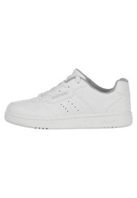 skechers - Buty do chodzenia dla dzieci Skechers Quick Street Vorto. Kolor: biały. Materiał: materiał, syntetyk. Szerokość cholewki: normalna. Sport: turystyka piesza