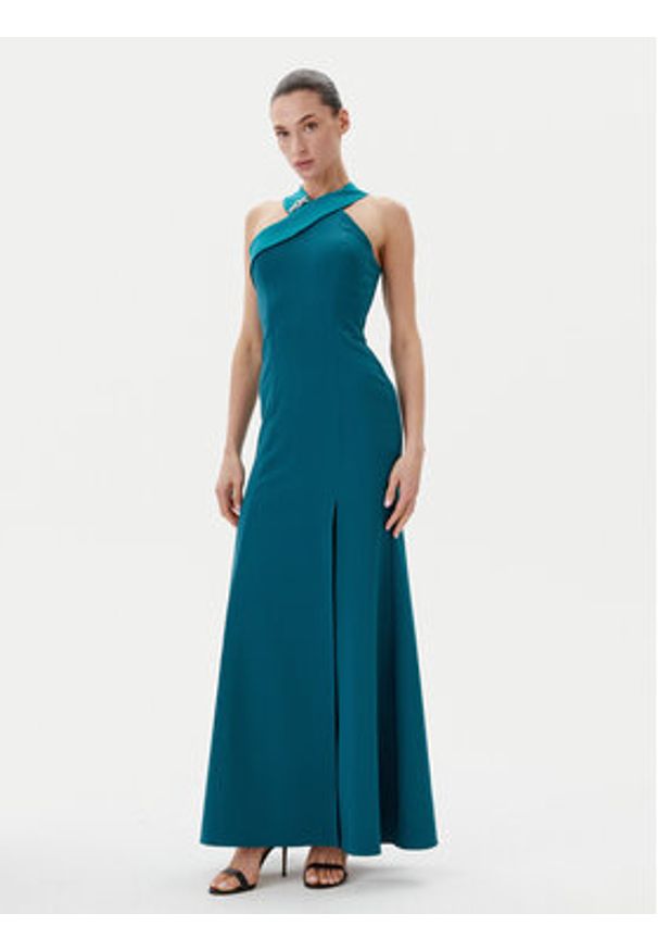 Rinascimento Sukienka wieczorowa CFC0019847002 Zielony Regular Fit. Kolor: zielony. Materiał: syntetyk. Styl: wizytowy