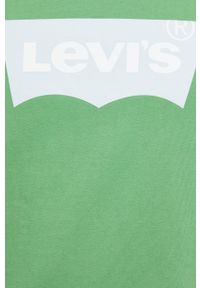 Levi's® - Levi's bluza bawełniana męska kolor zielony z nadrukiem. Okazja: na spotkanie biznesowe, na co dzień. Kolor: zielony. Materiał: bawełna. Wzór: nadruk. Styl: biznesowy, casual #5