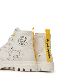 Palladium Trapery Pampa-Petit Prince 74449-180-M Biały. Kolor: biały. Materiał: materiał