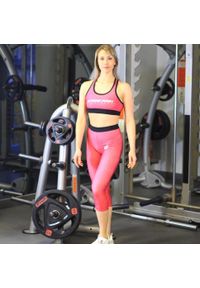Legginsy sportowe damskie EXTREME HOBBY HAVOC 3/4. Kolor: różowy. Materiał: poliester, elastan