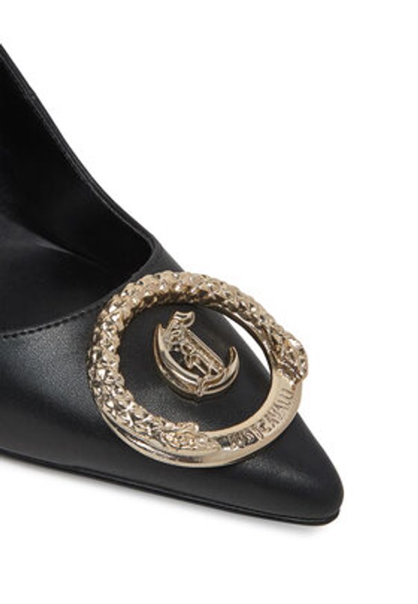 Just Cavalli Szpilki 78RA3S16 ZPA33 Czarny. Kolor: czarny. Materiał: skóra. Obcas: na szpilce