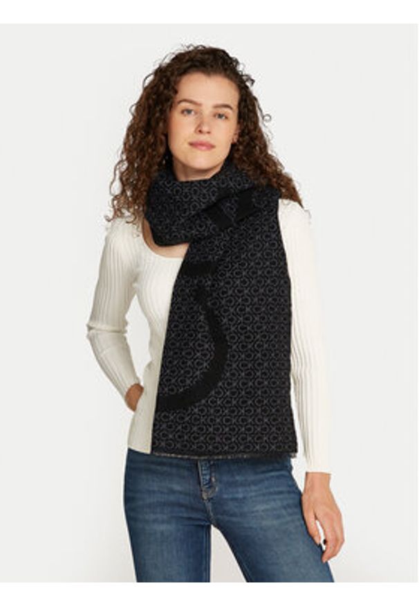Calvin Klein Szalik K60K612611 Czarny. Kolor: czarny. Materiał: akryl, materiał