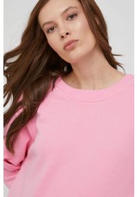 Answear Lab bluza bawełniana damska kolor różowy gładka. Kolor: różowy. Materiał: bawełna. Długość rękawa: długi rękaw. Długość: długie. Wzór: gładki. Styl: wakacyjny #3