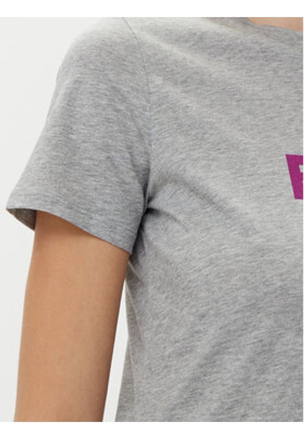 BOSS T-Shirt C_Elogo_5 50501139 Szary Regular Fit. Kolor: szary. Materiał: bawełna