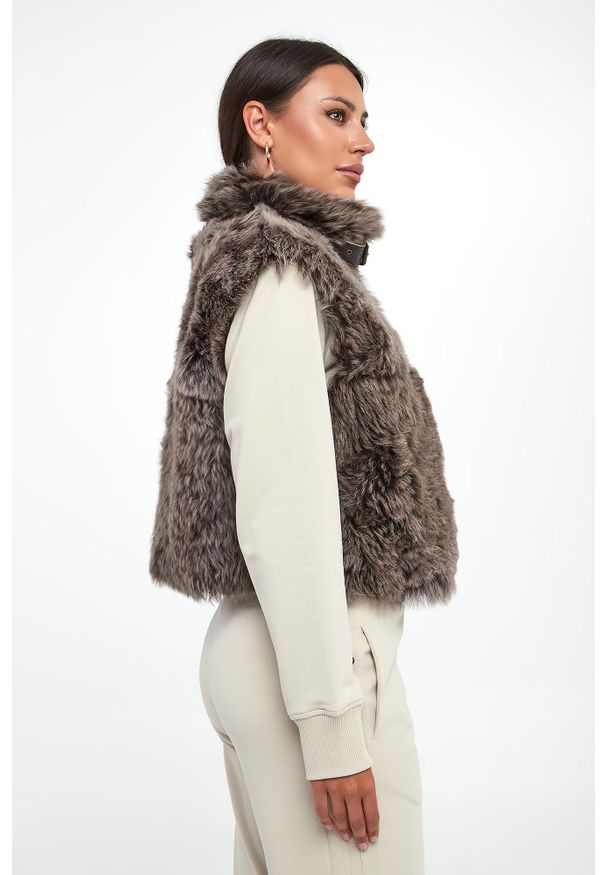 Aeronautica Militare - Kamizelka damska futrzana/kożuch AERONAUTICA MILITARE. Materiał: futro