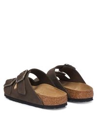 Birkenstock Klapki Arizona Wire Buckle 1032764 Beżowy ciemny. Kolor: beżowy. Materiał: nubuk, skóra #2