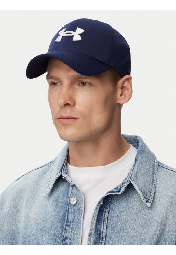 Under Armour Czapka z daszkiem Men's UA Blitzing 1376700-410 Granatowy. Kolor: niebieski. Materiał: materiał