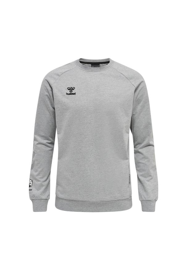 Bluza piłkarska męska Hummel Move Grid bawełniana. Kolor: szary. Materiał: bawełna. Sport: piłka nożna