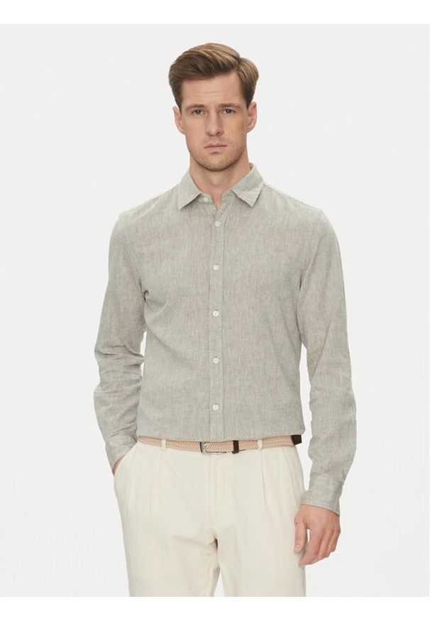 JOOP! Jeans Koszula 15 JJSH-92Hanson2K-W 30045977 Zielony Regular Fit. Kolor: zielony. Materiał: len