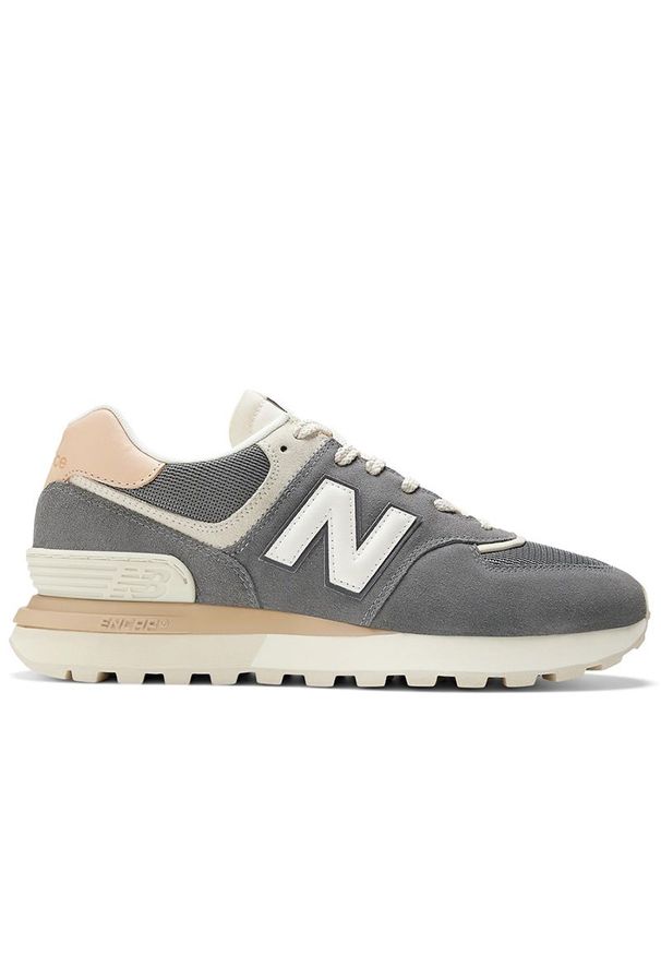 Buty New Balance U574LGDB - szare. Kolor: szary. Materiał: guma, skóra, zamsz, materiał, syntetyk. Szerokość cholewki: normalna. Model: New Balance 574