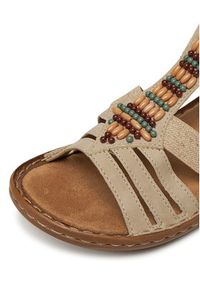 Rieker Sandały 60851-62 Beżowy. Kolor: beżowy. Materiał: syntetyk, materiał #3