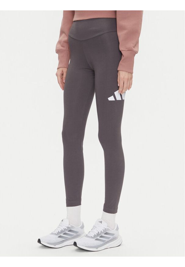 Adidas - adidas Legginsy Essentials Big Logo JH1188 Szary Slim Fit. Kolor: szary. Materiał: bawełna