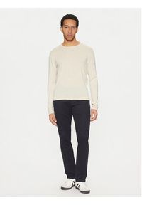 Selected Homme Sweter 16079774 Beżowy Regular Fit. Kolor: beżowy. Materiał: bawełna #5