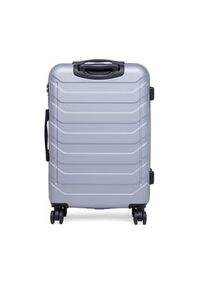 Gino Rossi - GINO ROSSI Walizka średnia CEO-GIN-M-003-05-SILVER2 Srebrny. Kolor: srebrny #6