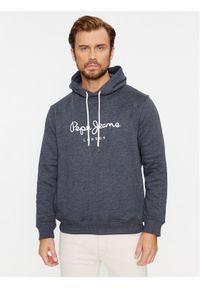 Pepe Jeans Bluza Nouvel Hoodie PM582521 Granatowy Regular Fit. Kolor: niebieski. Materiał: bawełna, syntetyk #1