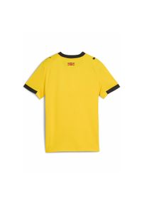 Puma - Młodzieżowa koszulka wyjazdowa Girona FC 25/26 PUMA Faster Yellow Red. Kolor: czerwony, żółty, wielokolorowy. Sport: piłka nożna